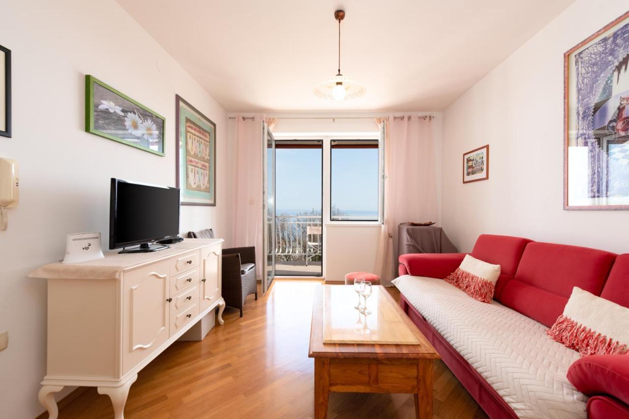 Cozy Apartment Bosnjak Near Opatija, With Sea View Terrace, Air Condition, Free Private Parking Ičići Dış mekan fotoğraf
