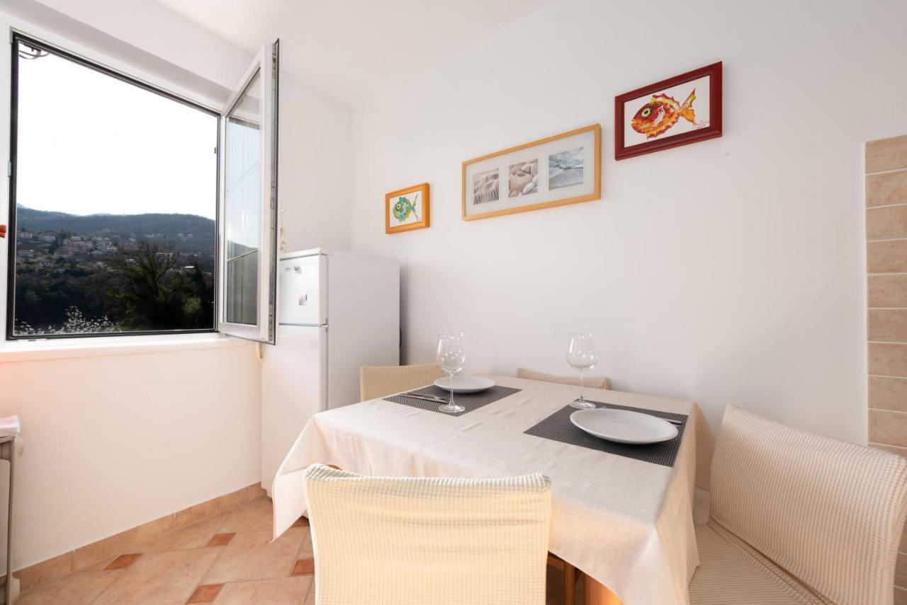 Cozy Apartment Bosnjak Near Opatija, With Sea View Terrace, Air Condition, Free Private Parking Ičići Dış mekan fotoğraf