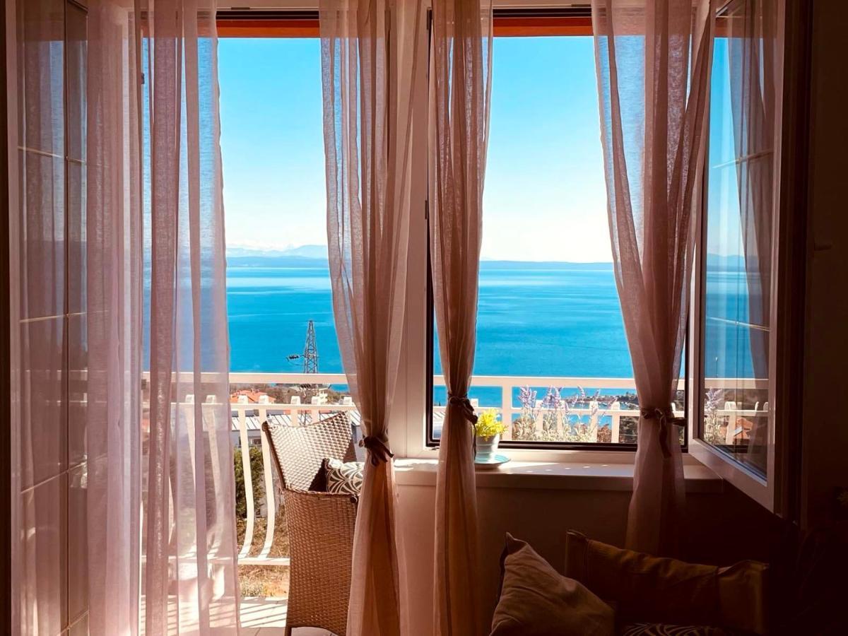 Cozy Apartment Bosnjak Near Opatija, With Sea View Terrace, Air Condition, Free Private Parking Ičići Dış mekan fotoğraf