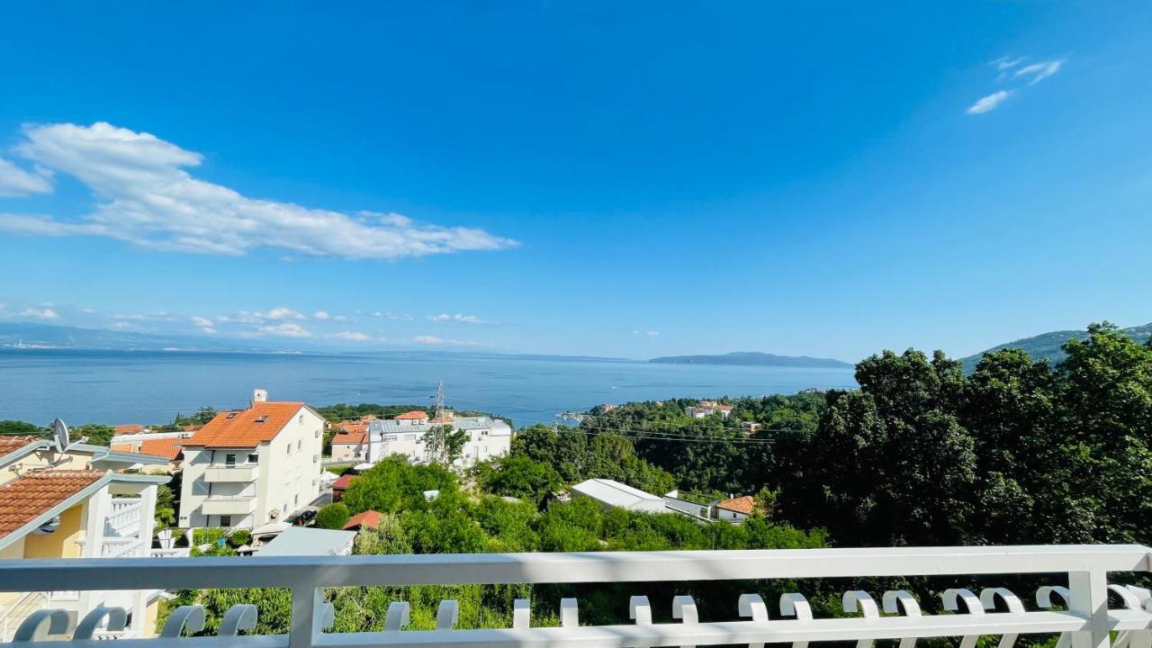 Cozy Apartment Bosnjak Near Opatija, With Sea View Terrace, Air Condition, Free Private Parking Ičići Dış mekan fotoğraf